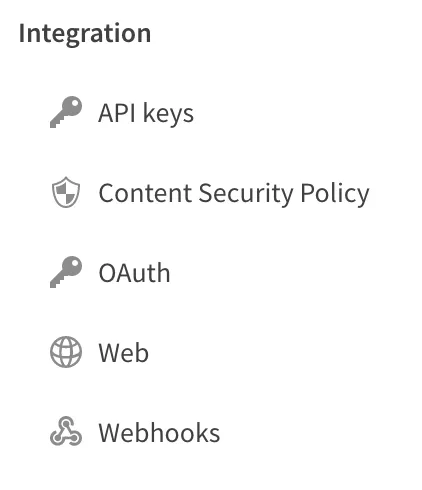 a screenshot of the mc menu of Qlik Cloud.