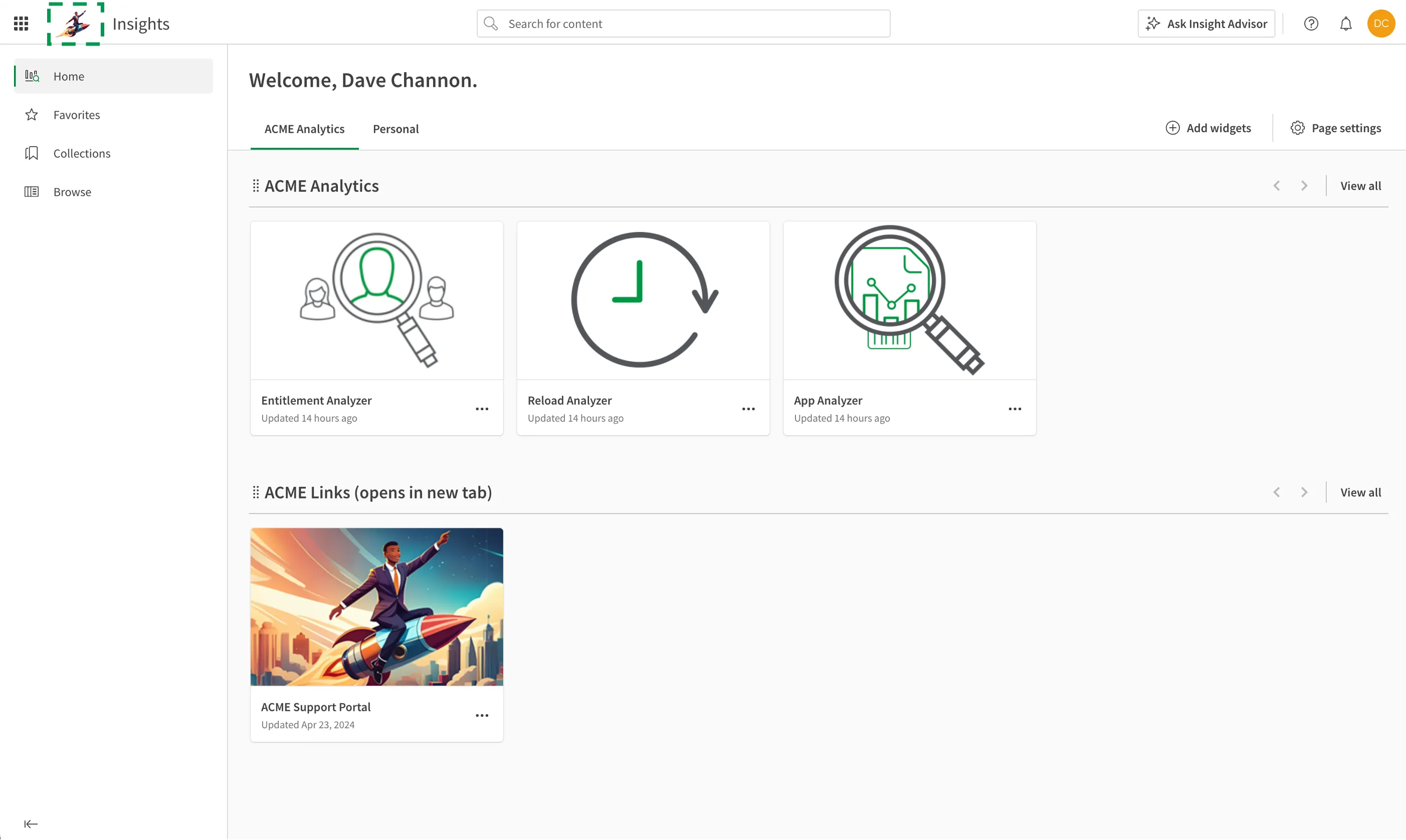 Direct access to the Qlik Cloud Hub, highlighting the change in logo