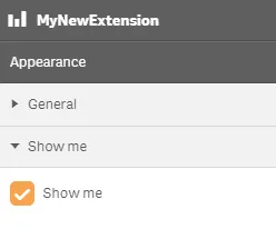 Custom checkbox extension