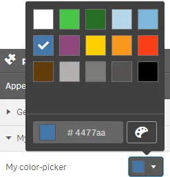 Custom color-picker
field in extension defined as object