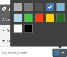 Custom color-picker
field in extension