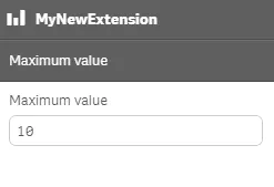 Custom number entry field object
in extension as an accordion item