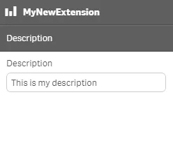 Custom string property entry object
in extension as accordion item