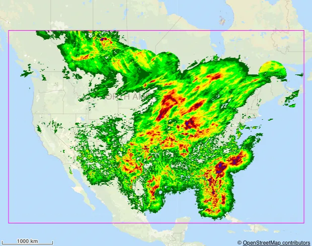 map example - web map service layer